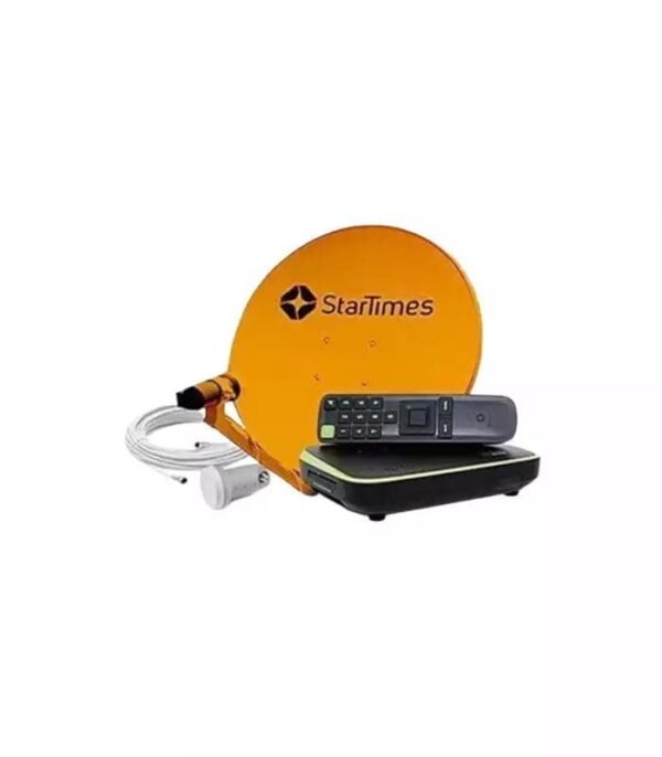 Startimes Full kit Decoder and Dish | Black/Greenville