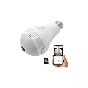 Light Bulb Camera, 360 Panoramic Camera, Full HD 1080P Home Camera