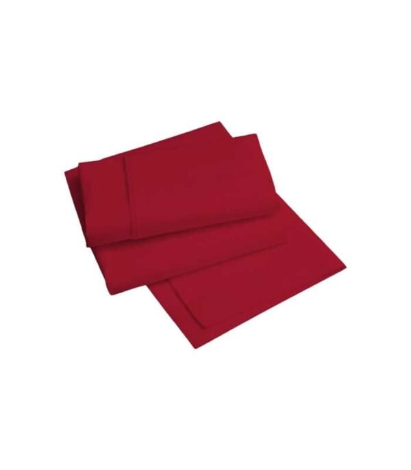 Premium 6*6 - 6 piece Cotton Bedsheets ( Maroon) - Image 2