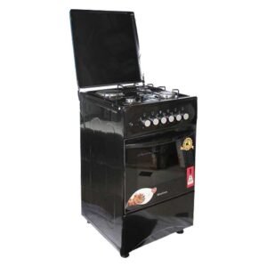Blueflame C5031E-B- 3 Gas + 1 Electric Plate Gas Cooker & Oven 50*50Cm - Black