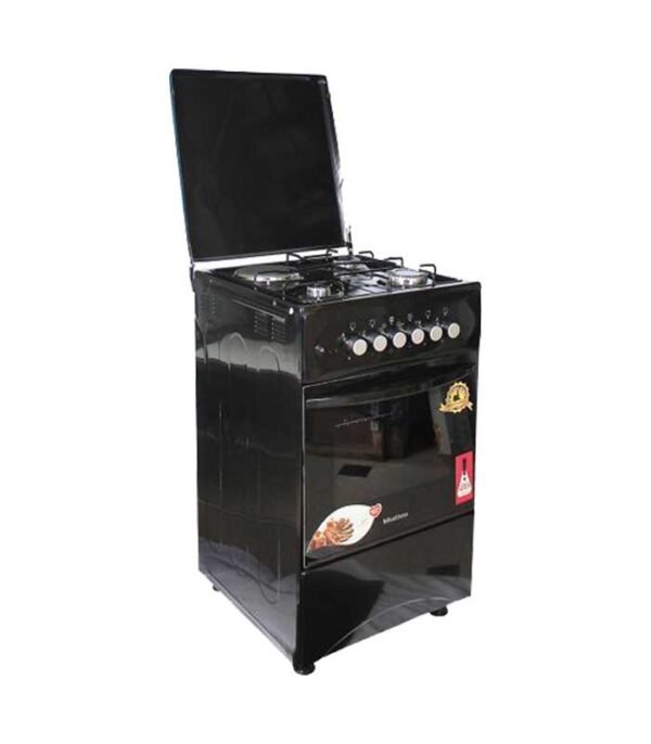 Blueflame C5031E-B- 3 Gas + 1 Electric Plate Gas Cooker & Oven 50*50Cm - Black