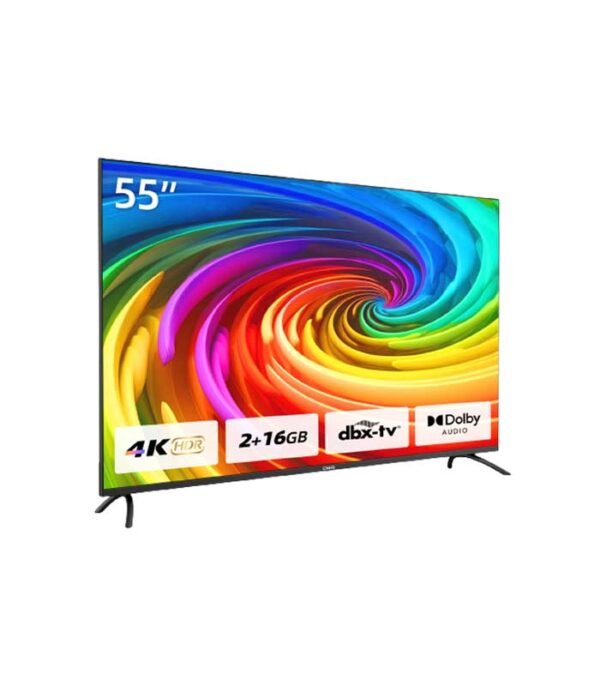 CHiQ 55 Inch 4K QLED Smart Android 11 TV U55H7 | Silver Black - Image 3