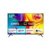 Chiq 32 Inch Frameless Google Certified Smart Led TV Black