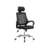 Durable Office Chair With Headrest-Black