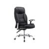 Executive Orthopedic Directors Office Leather Chair - Black