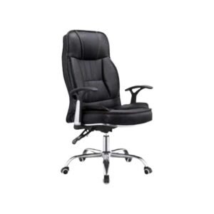 Executive Orthopedic Directors Office Leather Chair - Black