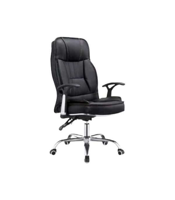 Executive Orthopedic Directors Office Leather Chair - Black