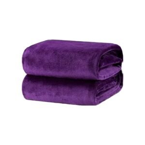 Fleece Woolen Soft Blanket - Purple