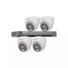 Hikvision 4CH DVR ColorVu 2MP 4 Camera Package - White/Black