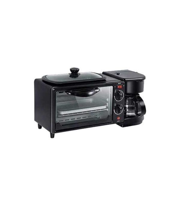 Hoffmans 3 in 1 Home Breakfast Machine Maker Coffee Frying Pan Bread - Image 2