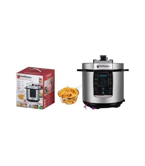 Hoffmans 6L HM-718 Electric Pressure Cooker - Silver - Image 2