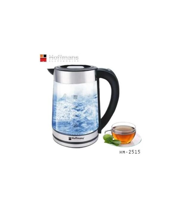 Hoffmans HM-2515, Electric Kettle, 2.2Ltr, 2000W - Glass