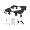Movable Washing Machine and Fridge Stand Trolley - Grey.