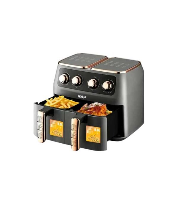 RAF 12L Air Fryer R5236 With 2 Independent Baskets - Image 2