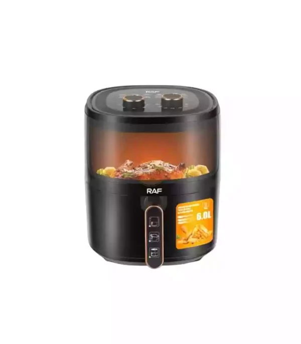 RAF 6L Healthy Oil Free Air Fryer - Black