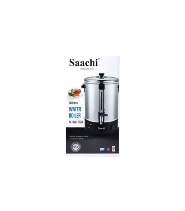 Saachi 20L NL-WB-7320-ST Water Boiler With Temperature Control ,Silver/Black - Image 2