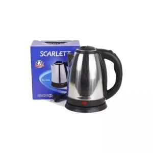 Scarlet Cordless Electric Kettle, 2 Liters - Silver,Black