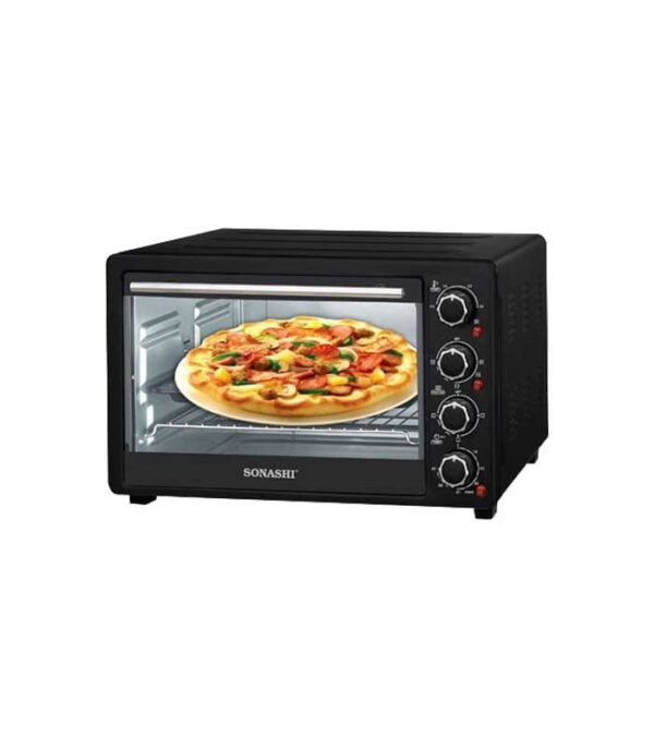 Sonashi 36Liters STO-731 Electric Oven Toaster With Rotisserie And Convection 1500 W | Black