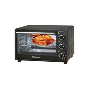 Sonashi STO-730 21 Liters Mini Oven 1380W Toaster | Black