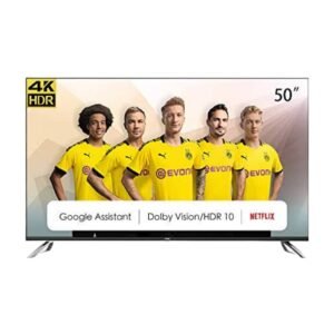 Chiq 50 Inch Frameless Android Smart Tv - Black
