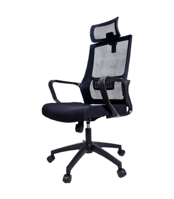 Executive Office Chair With Headrest- Black