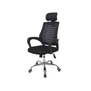 Genuine Office Task Chair With Headrest-Black