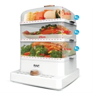 Raf 3 layers Food steamer - 12 Litres